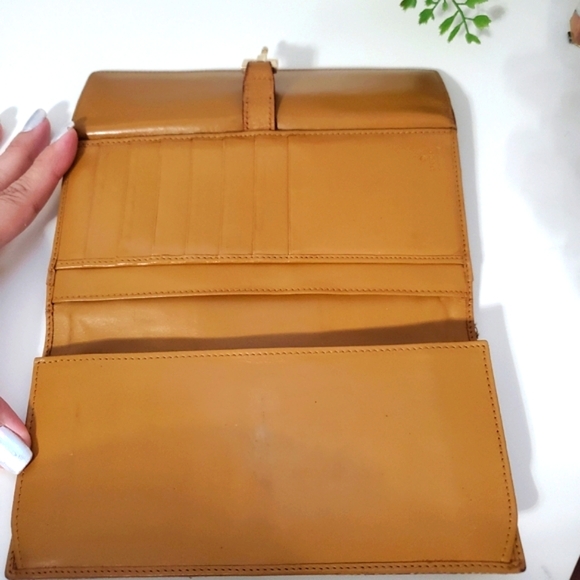 🇮🇹RARE Gucci Jackie Sherry Line GG Logo Canvas Continental Wallet on a Chain🤎 - Picture 12 of 15